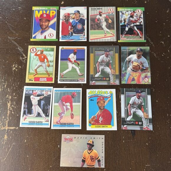 Other - Ozzie Smith 13 Card Lot With 2024 Topps Museum Gold /199 1992 Upper Deck Holo